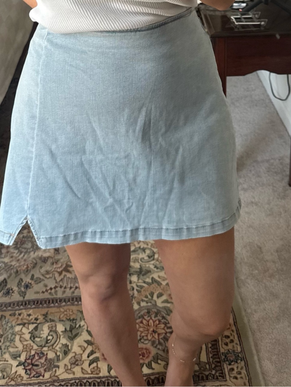 wild fable Light Blue Denim Mini Skirt